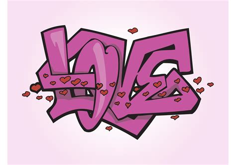 Love Graffiti Vector - Download Free Vector Art, Stock Graphics & Images