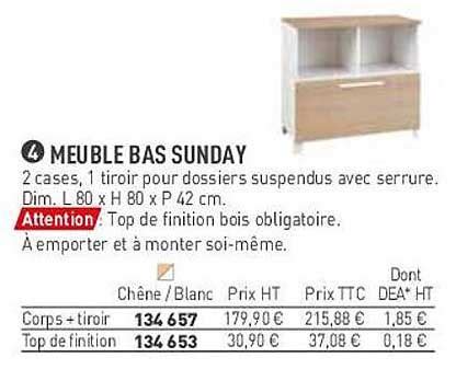 Promo Meuble Bas Sunday Chez Hyperburo Icatalogue Fr