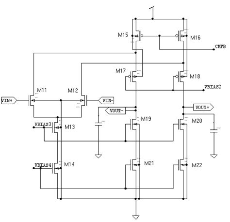 Fully Differential Folded Cascode Op Amp Download Scientific Diagram