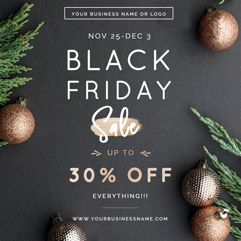 Black Friday Instagram Templates Black Friday Sale Flyer - Etsy