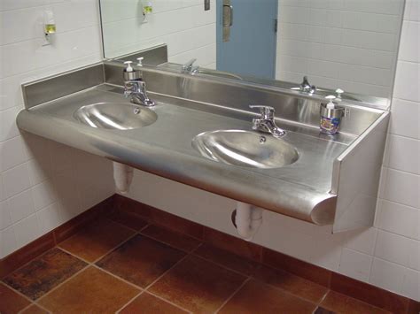 Bathroom Sinks - Undermount, Pedestal & More: Commercial Bathroom Sinks Stainless Steel