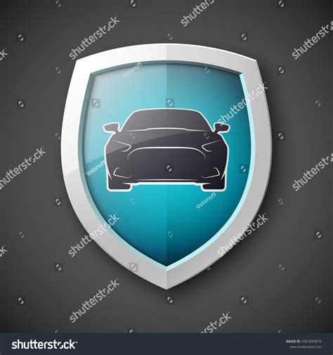 Protect Car Guard Shield Safety Badge Stock Vector (Royalty Free ...