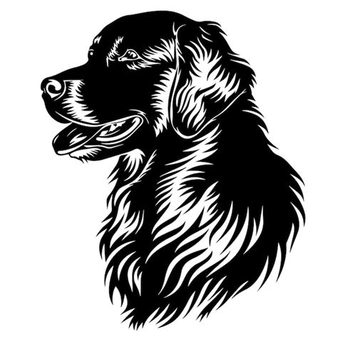 Premium Vector Golden Retriever Silhouette Vector Illustration