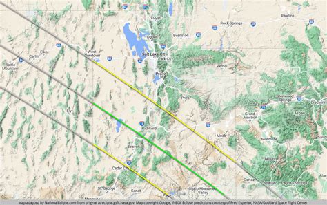 2024 Annular Eclipse Path Utah Nana Kessiah