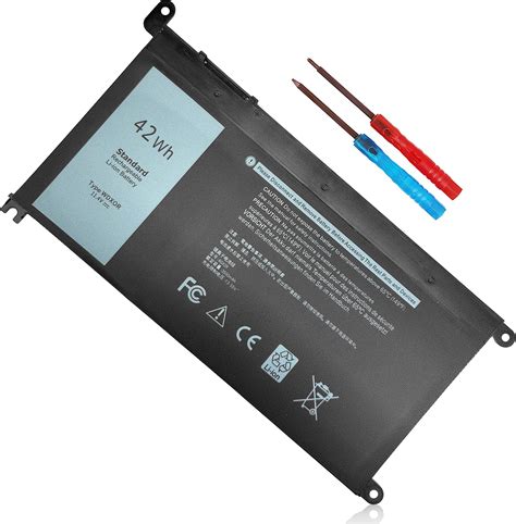 Amazon 42Wh WDXOR 11 4V Battery For Dell Inspiron 13 7375 7368