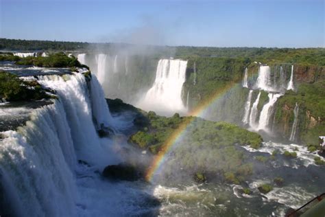 Iguaz Falls In Brazil Are Carrying Times Their Usual Water Flow