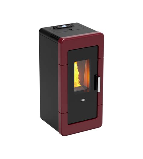 Termostufa A Pellet Canadian Stove Idro Ceramic Bordeaux Kw