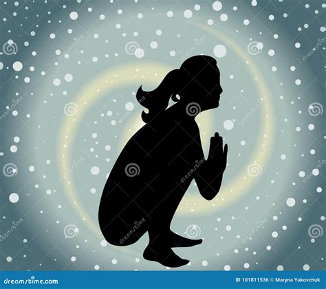 The Prayer Pose Stock Vector Illustration Of Pranamasana 101811536