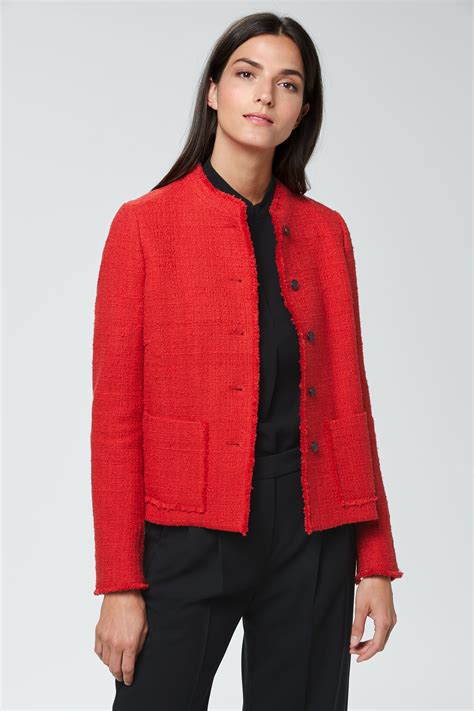 Bouclé Kurzblazer in Rot im windsor Online Store