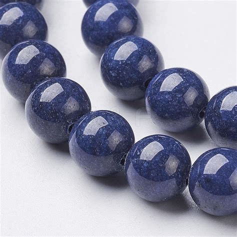 Wholesale Natural Mashan Jade Round Beads Strands Jewelryandfindings