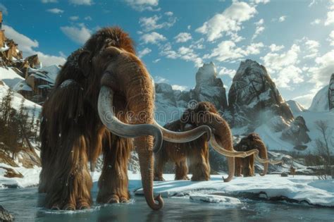 Prehistoric Mammoth An Ancient Giant Of The Ice Age Symbolizing The