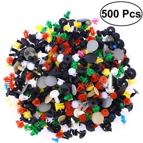 Pcs Nylon Automotive Push Pins Bumper Fastener Rivet Clips Car Push