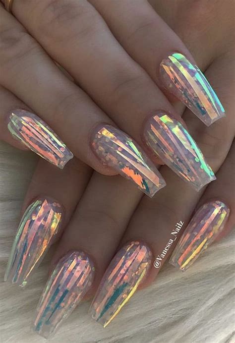 Dreamy Holographic Nail Art Nail Art Ombre Ombre Nails Unique Nails