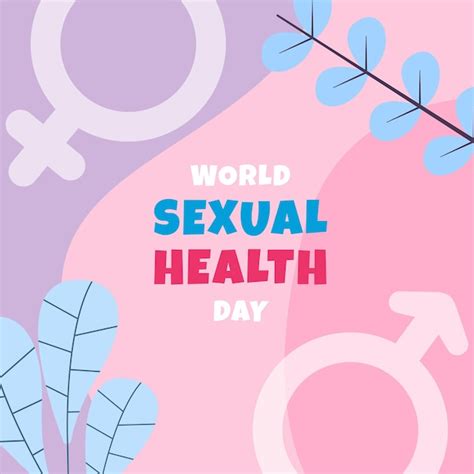 Día mundial de la salud sexual dibujado a mano Vector Premium