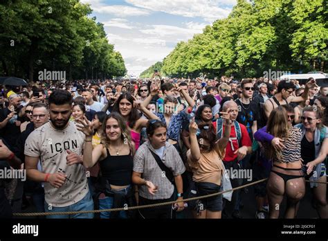 Berlin Deutschland Juli Rave The Planet Demonstration In