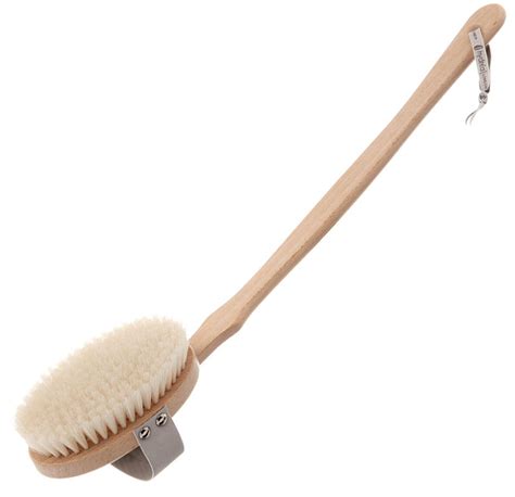 Hydrea London Natural Bristle Body Brush With Detachable Handle