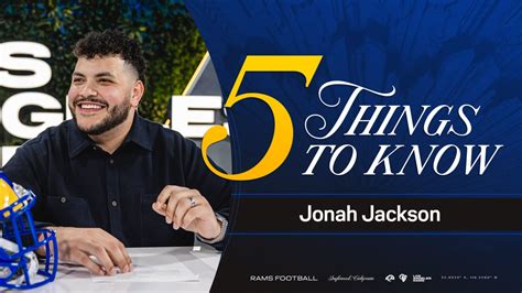 5 Things To Know About New Rams Offensive Lineman Jonah Jackson