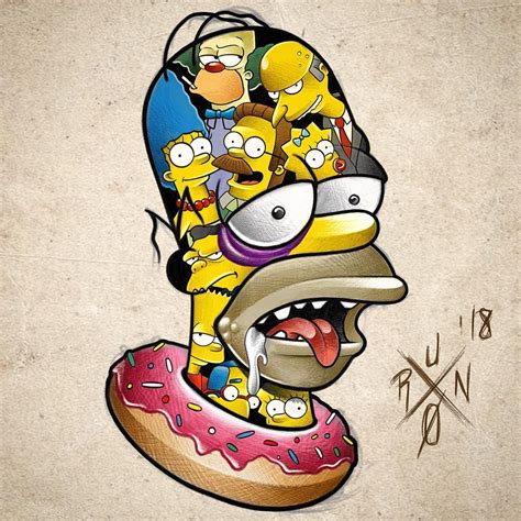 Simpsons Tattoo Simpsons Drawings Simpsons Art Tattoo Art Drawings