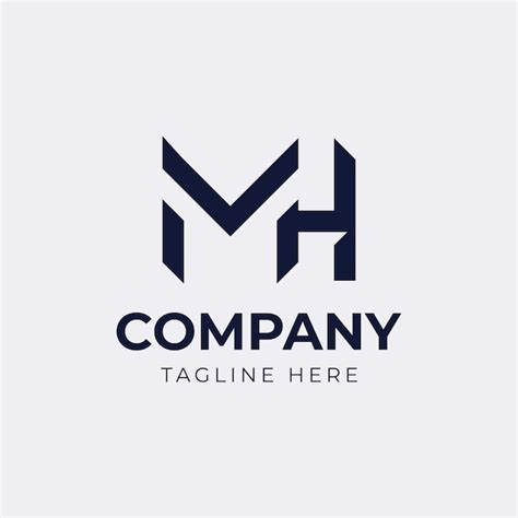 Premium Vector Mh Logo Mh Hm Abstract Letters Logo Design Monogram