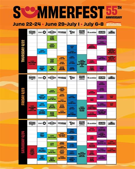 Summerfest Milwaukee Schedule Pdf Emma Willamina