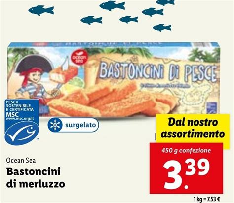 Ocean Sea Bastoncini Di Merluzzo G Confezione Offerta Di Lidl