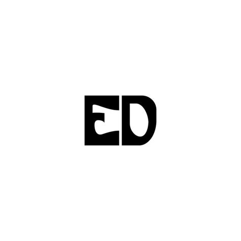 Premium Vector Ed Monogram Logo Design Letter Text Name Symbol