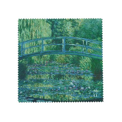 Microfibre Claude Monet Le Bassin aux nymphéas harmonie verte