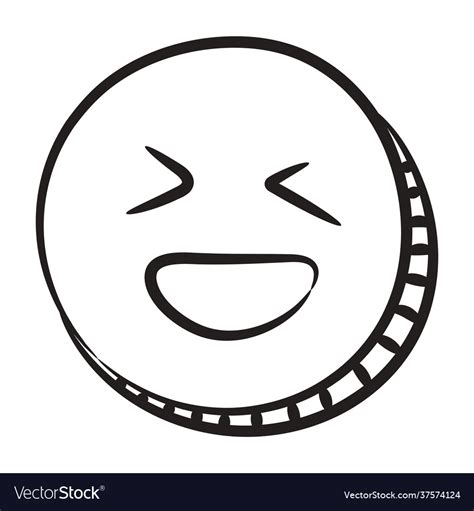 Laugh emoji Royalty Free Vector Image - VectorStock