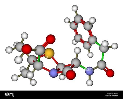 Penicillin G molecular structure Stock Photo - Alamy