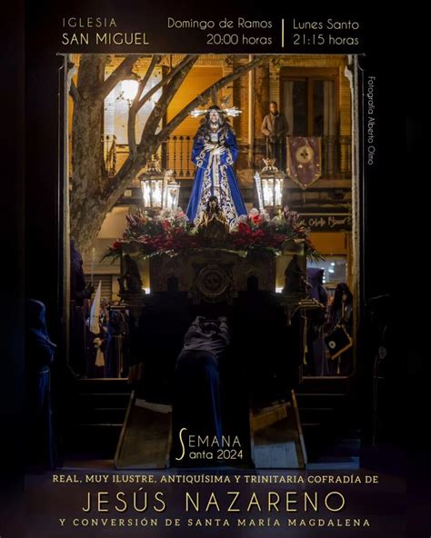 Cartel De La Cofrad A Jes S Nazareno Para La Semana Santa De Zaragoza