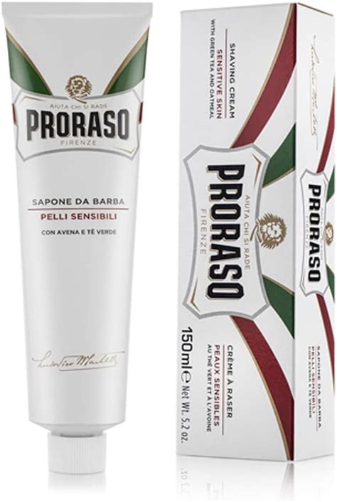 Proraso Crema de Afeitar en Tubo Té Verde y Avena para Piel Sensible