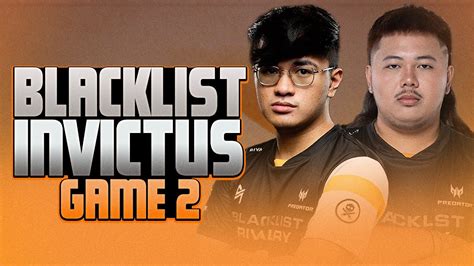 Blacklist Vs Ig Game Cast With Palos Joevy Trixie Riyadh