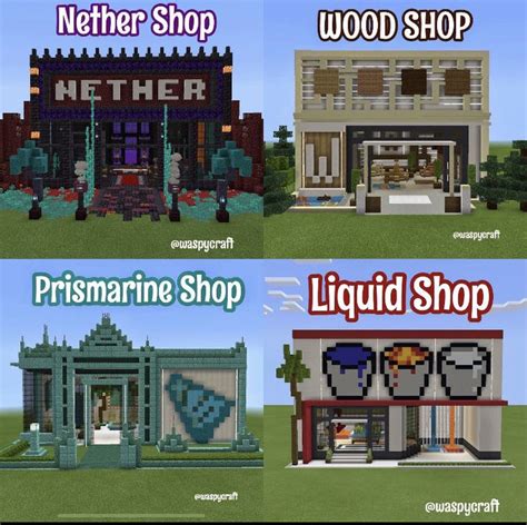 Shop Ideas Minecraft Plans Minecraft City Amazing Minecraft