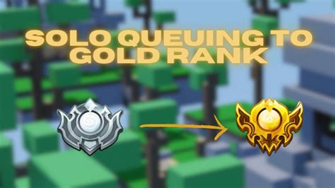 Solo Queuing To GOLD RANK Roblox Bedwars Ep 1 YouTube