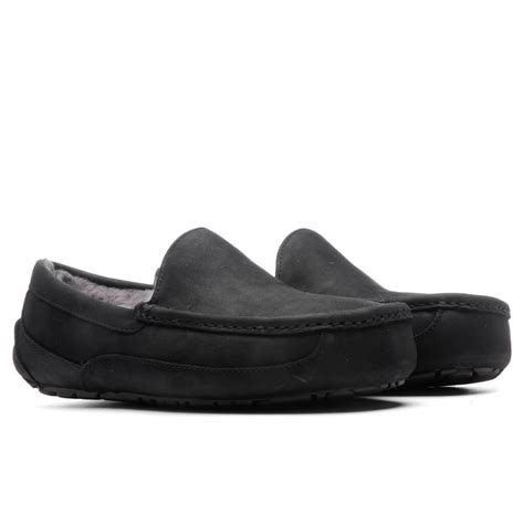 Ascot Matte Leather Slipper Black Feature