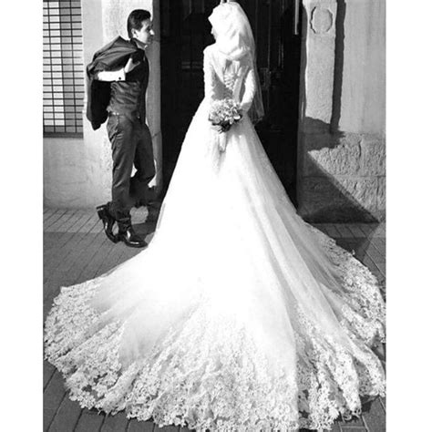 Vintage Lace Arabic Wedding Dress Long Sleeves Dubai Bridal Dresses Ro