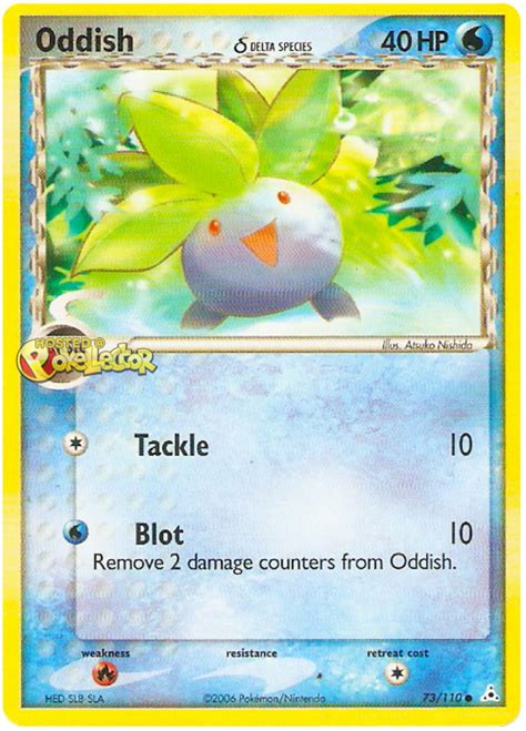 Oddish delta species 73 EX Holon Phantoms Pokémon karty