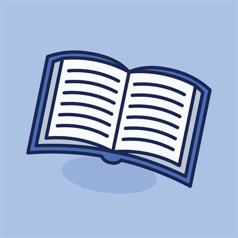 Ouvert Livre Dessin Animé Icône Vecteur Illustration étude Et