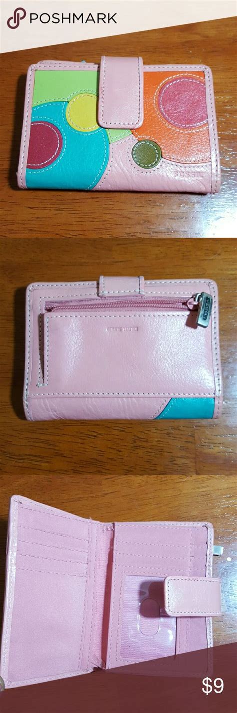 Fossil Wallet Fossil Wallet Wallet Pink Leather