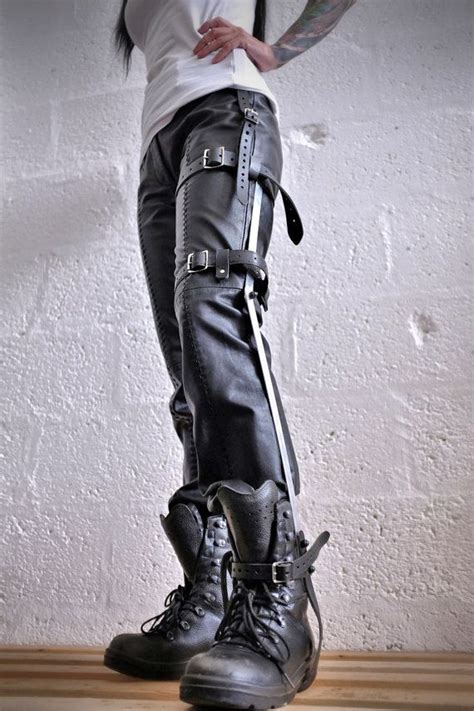 Leg Brace Made From Steel With Real Leather Straps Mad Max Etsy Uk