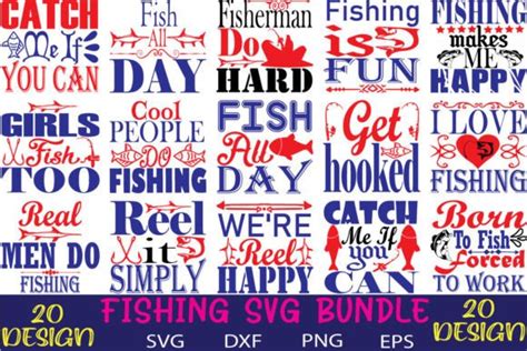 Fishing Svg Bundle Graphic By Lady Cat Creative Fabrica