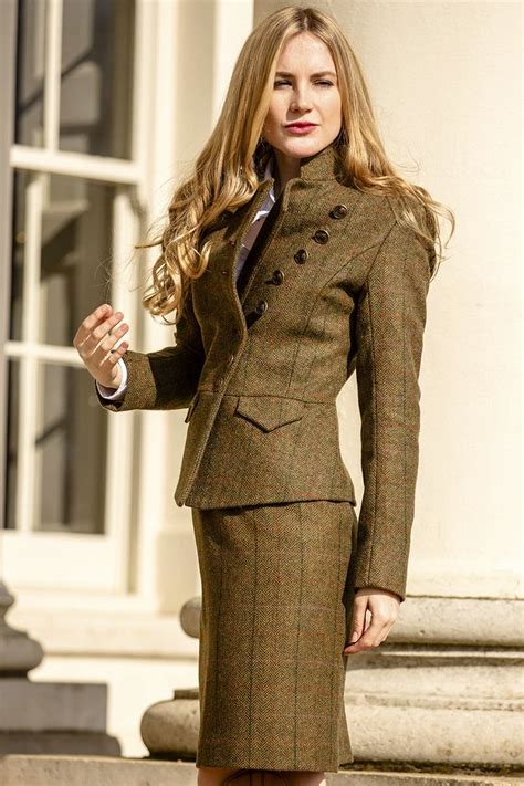 The Great Scot Lieutenant Jacket Womens Dress Suits Tweed Suit