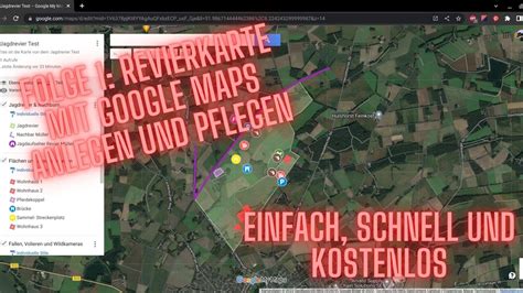 Revierkarte Anlegen Kostenloses Reviermanagement Mit Google Youtube