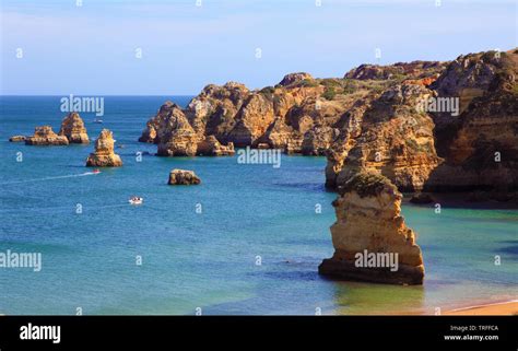 Portugal Algarve Lagos Praia Da Dona Ana Stock Photo Alamy