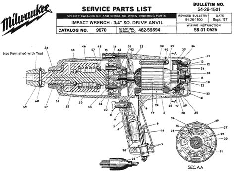 Milwaukee Impact Wrench | 9070 | eReplacementParts.com