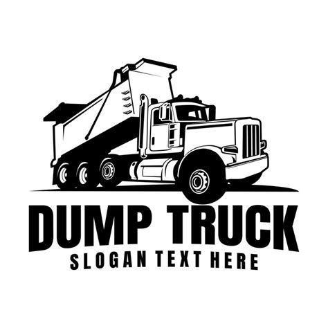 dump truck logo design icon vector 6793545 Vector Art at Vecteezy