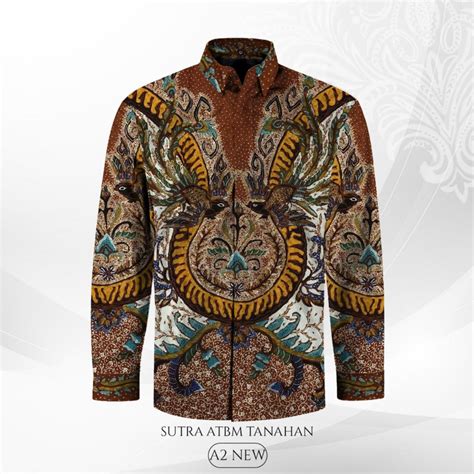 Jual Kain Batik Tulis Sutra Atbm Tanahan Premium Kemeja Pria