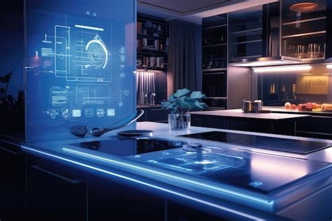 Premium Photo Smart Home Kitchen