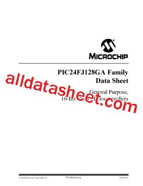 Pic Fj Ga Datasheet Pdf Microchip Technology