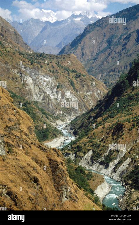 Alaknanda River Himalayan River Badrinath Chamoli Uttaranchal